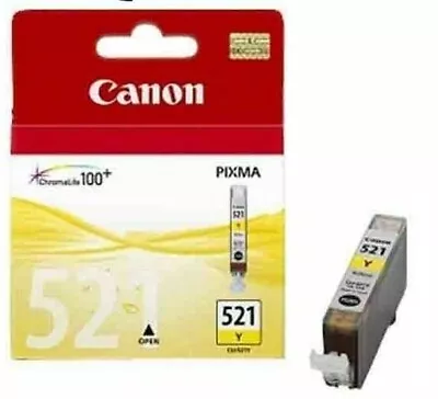 £7.99 • Buy Canon PGI-520BK CLI-521B CLI-521C CLI-521M CLI-521Y CLI-521GY MP640 MP560 Lot :)