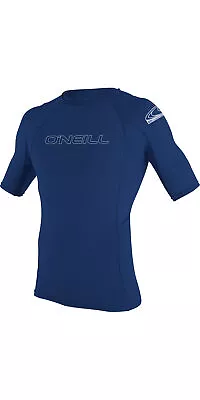 O'Neill Mens Basic Skins Short Sleeve Rash Vest - Navy • £27.90