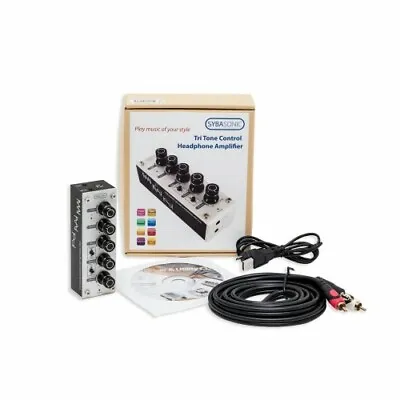 SYBA Stereo Tri Tone Control Pre-Amp And Headphone Amplifier Plus Bonus Cable • $118