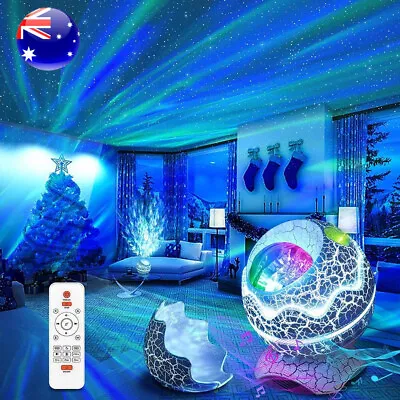 $49.23 • Buy Galaxy Star Moon Cloud Aurora Projector Music Night Light Ocean Wave Lamp Remote