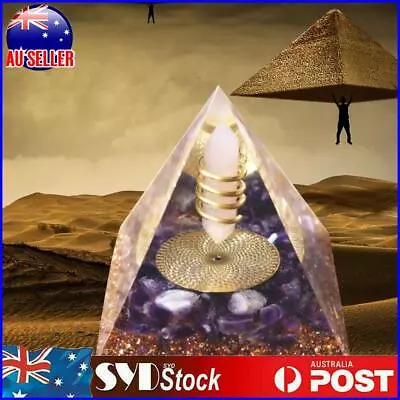 Orgonite Chakra Crystal Orgone Pyramid Reiki Energy Stone EMF Protection Healing • $10.29