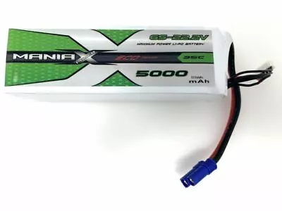 £101.39 • Buy 6S 5000mAh 22.2V 35C Maniax LiPo MX5000-6S-35