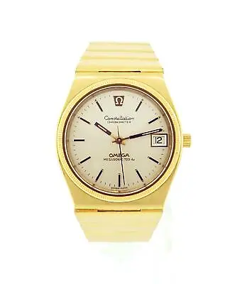 Omega Constellation 398.0819 Megasonic 720 Hz 18k Yellow Gold Vintage 73' Mint • $20629.88