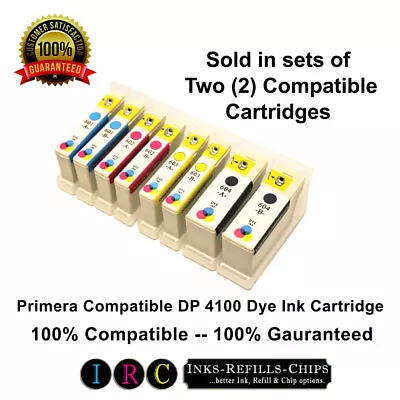 Primera DP4100 Cartridges [CMYK] Compatible - Set Of 8 (Two Of Each Color) • $119.95