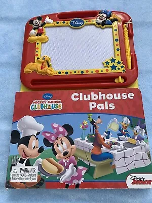 Disney Mickey Mouse Club House Magnetic Drawing Board Pad & Book Clubhouse Pals • £4