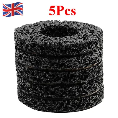 5Pc Poly Strip Wheel Disc Abrasive Wheel Paint Rust Removal For Angle Grinder UK • £11.99