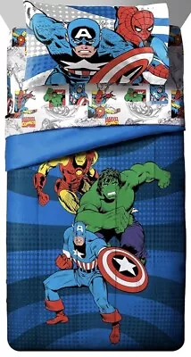 Marvel Avengers Comics Good Guys 5 Piece Full Bed Set (Offical Marvel Product) • $54.95