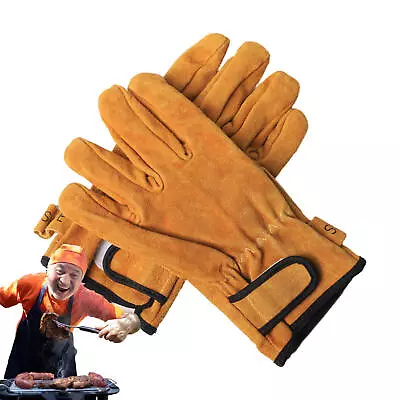 1 Pair Gloves Heat Resistant Kitchen Oven Cooking Flame BBQ Glove • $24.28