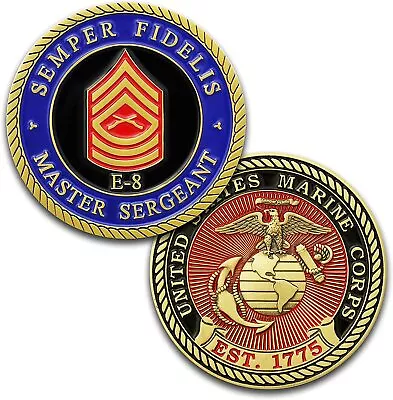 United States Marine Corps Master Sergeant E8 Challenge Coin • $18.97