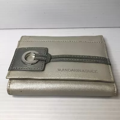 Mandarina Duck Silver Purse Includes Branded Cloth Case MANDARINA DUCK • $14