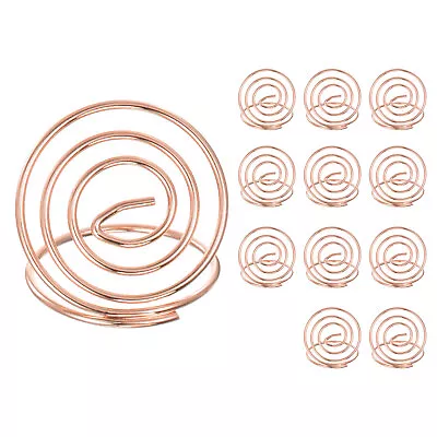 12pcs Table Number Holders 30mm Tall 30mm Base Width Mini Circle Rose Gold • £8.50