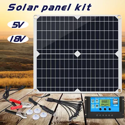 $54.99 • Buy 200W Solar Panel 12V Trickle Charger Battery Charger Kit Maintainer Boat RV Car