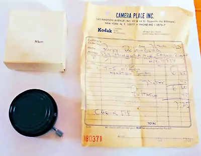 T-5 Nikon Lens Adapter W/ Box And 1973 Sales Receipt - OEM • $34.50