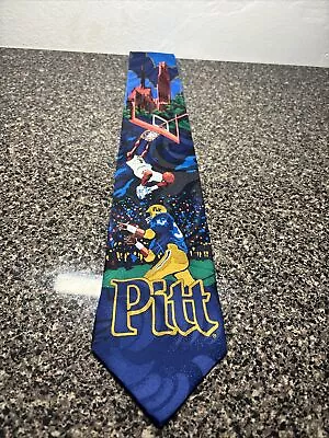 Vintage We R Ties Pitt Panthers University Of Pittsburgh Tie Nice Graphics • $90