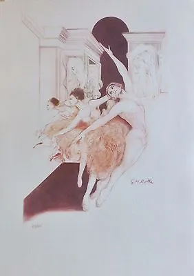 G.H. Rothe  Bolshoi Ballet Serigraph Hand Signed Gatja Helgart German/US Artist • $395