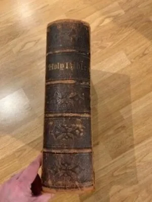 £150 • Buy  ANTIQUE 1800's ILLUSTRATED FAMILY BIBLE, Rev J Eadie Published By Jones & Jones