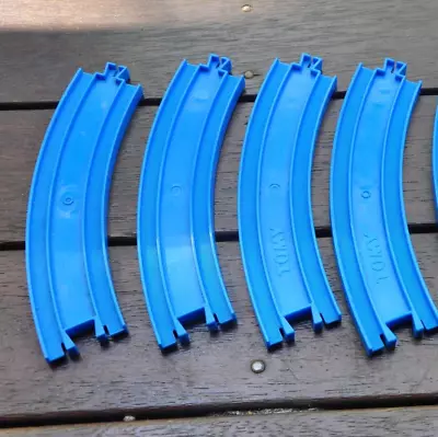 THOMAS The TANK ENGINE TOMY Blue Track 4 Curve Curved Track Excellent • $7.84