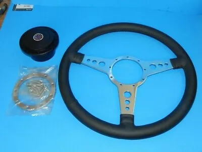 New 15  Leather Steering Wheel And Adaptor For MGB 1977-1980  Moto Lita • $479.95