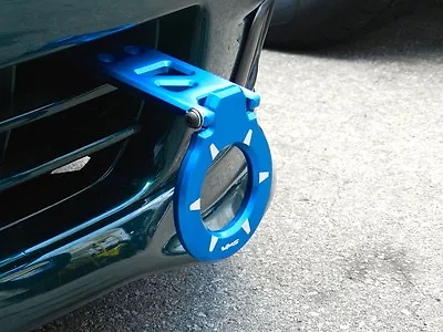 Blue Vms Racing V3 Front Aluminum Adjustable Folding Tow Hooks For Honda Acura • $39.95