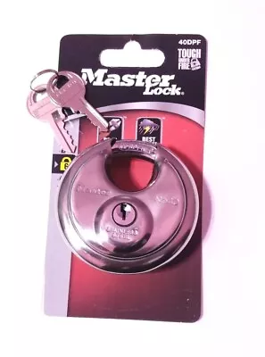 MASTER LOCK Stainless Steel Round PadLock 2.75  40DPF New Open Box Includes S&H • $14.95