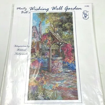 Wishing Well Garden #392 Cross Stitch Pattern -Marty Bell-Hildred Hedgepath • $8.29