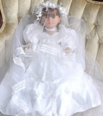 Vintage Corolle 22” ANGELIQUE BRIDE Doll Made In France. Catherine Refabert. ‘92 • $169
