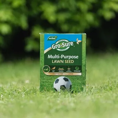 Westland Gro-Sure Multi-Purpose Lawn Seed For New Lawns Or Overseeding • £37.99