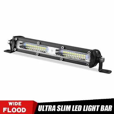 7inch 60W Slim LED Work Light Bar Flood Single Row Off Road Driving Truck SUV 8  • $35.86