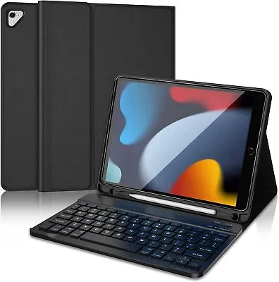 Smart Case With Bluetooth Keyboard For IPad 7/8th/9th Generation 10.2 Inch Air 3 • £19.99