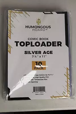 (100) Humongous Hoard Silver Comic Book Top Loader W/Gem Fresh Coating Case • $155