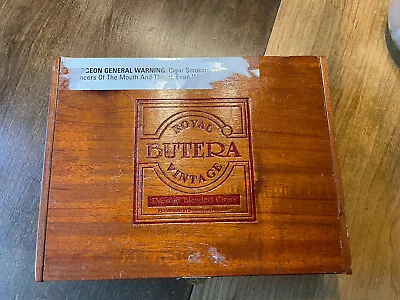 Royal Butera Vintage Wooden Handmade Premium Cedar Cigar Box Dominican Republic • $17.99