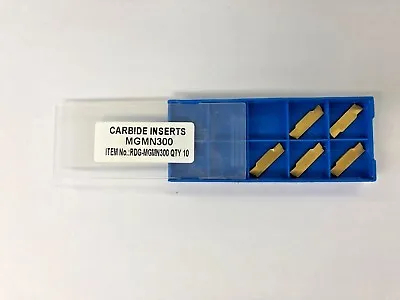 MGMN 300 CARBIDE TIPS INSERTS TURNING TOOLS PROFILE TIPS X 5 RDGTOOLS • £27.50