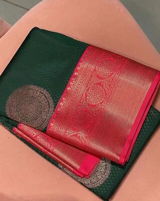£28.07 • Buy Saree Wedding Designer Bollywood Party Wear Blouse Sari Indian Pakistani Sari