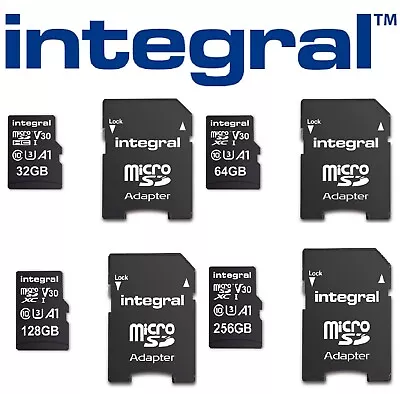 Memory Card 32GB 128GB 256GB Ultra 100MB/s Class 10 U3 V30 Micro SD SDXC • £8.95