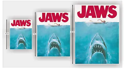 £2.99 • Buy Jaws Movie Poster, Sticker, Decal. Laptop, Car, Fridge. Laminated.