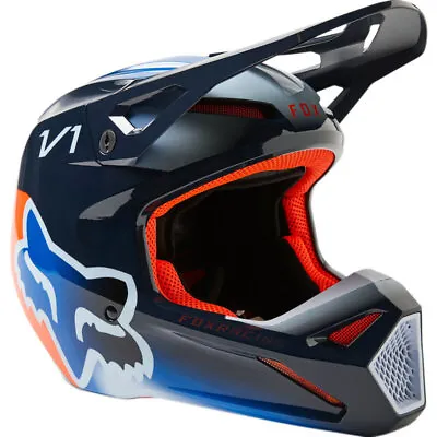 NEW Fox V1 Toxsyk Midnight Motocross Dirt Bike Helmet • $199