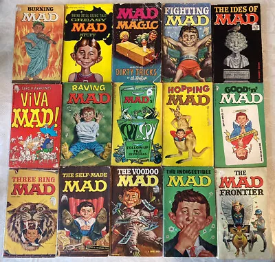 Mad Magazine 15 Vintage Comic Books Collection (Signet USA) Good • £70