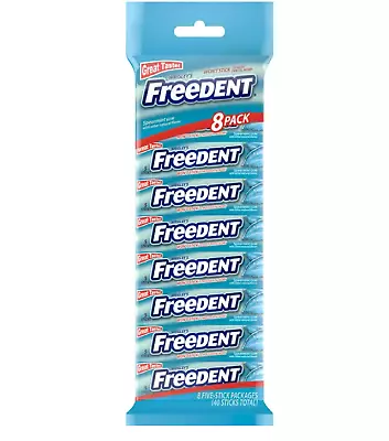 Wrigley's Freedent Spearmint Chewing Gum - 5 Stick Pack (Pack Of 8) • $5.50