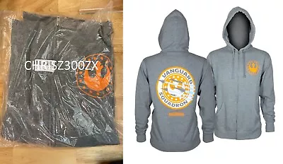 Star Wars Squadrons Vanguard New Republic Patch Zip Up Hoodie X-Wing Fighter • $23.99