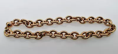 MILOR ITALY Signed Chunky Rose Gold Tone Bronze Chain Necklace 20” • $24.99