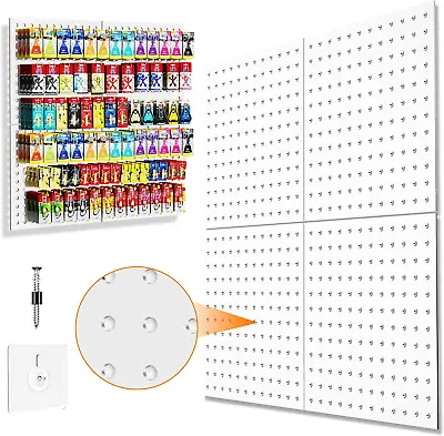 Pegboard Galvanized Steel Pegboard Wall Organizer With Drilling And No Drilling • $38.72