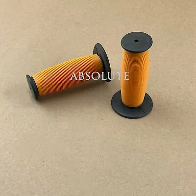 Oldschool Black/orange Bmx 2tone Mushroom Grip Vintage Cruiser Bicycle Handlebar • $9.98