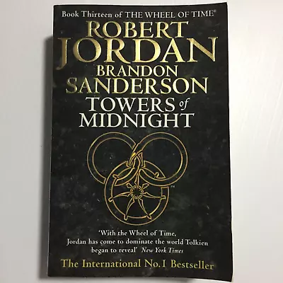 Towers Of Midnight Book Thirteen 13 Of Wheel Of Time Robert Jordan Paperback • $24.95