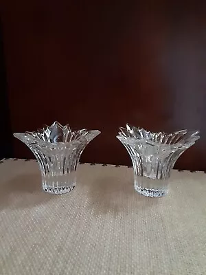 Mikasa Crystal Candle Holders • $20