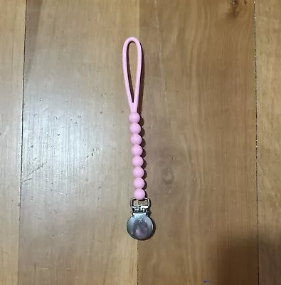 Ryan And Rose Pacifier Clip Pink • $2