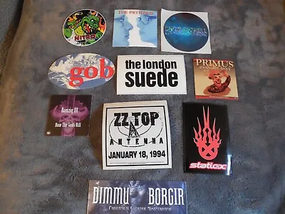 Rock Pop Metal Promotional Sticker Set Of 10 Stickers Lot#116 • $7