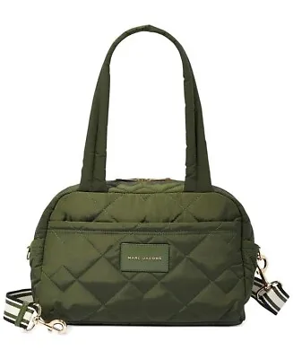 Marc Jacobs Quilted Nylon Small Weekender Travel Bag Dark Green New JL02306068 • $109.87