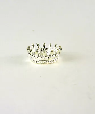 Dollhouse Miniature Silver Tone Metal King's Or Queen's Crown J099 • $6.25