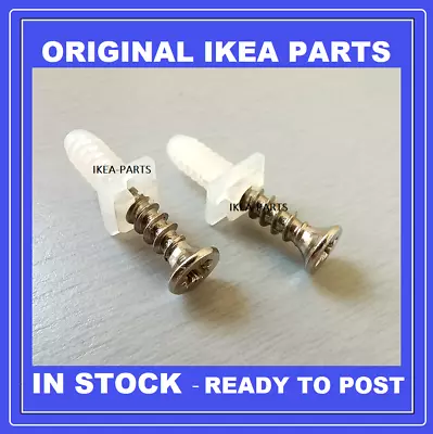 Ikea Hinge Pax Komplement Plastic Dowels & Screws X2 Brand New Original Parts • £3.50