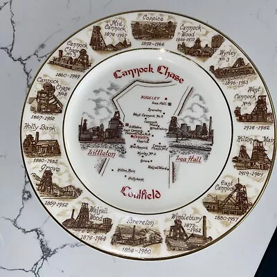 Cannock Chase Coalfields Pit Plate - 1986 - Edwardian Fine Bone China • £4.99